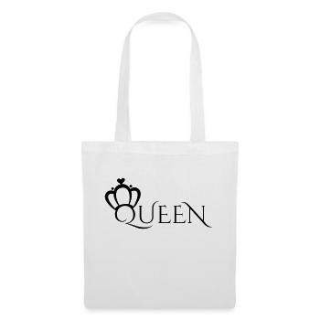QUEEN AND KING PARTNERLOOK - Stoffbeutel - Weiß - Vorne