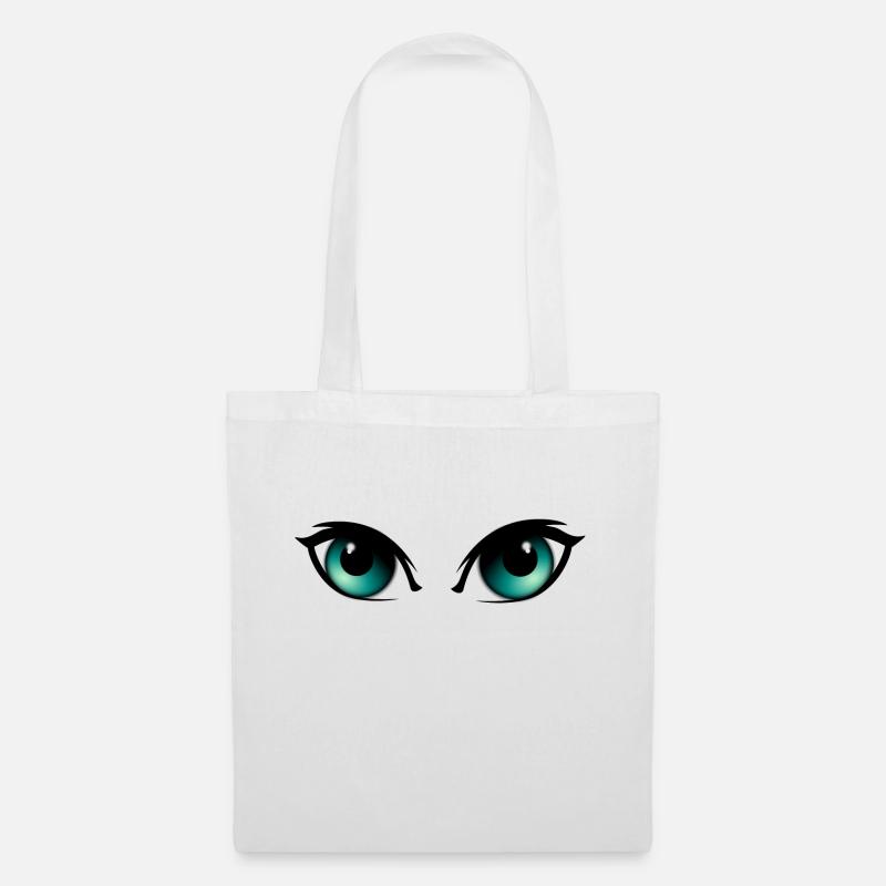 Augen - Stoffbeutel - Weiß