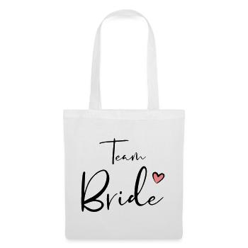 Cadeau de fête de poule de coeur d'équipe - Sac en tissu - blanc - Devant