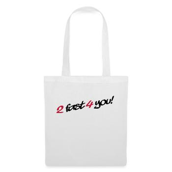 2 Fast 4 You - Sac en tissu - blanc - Devant