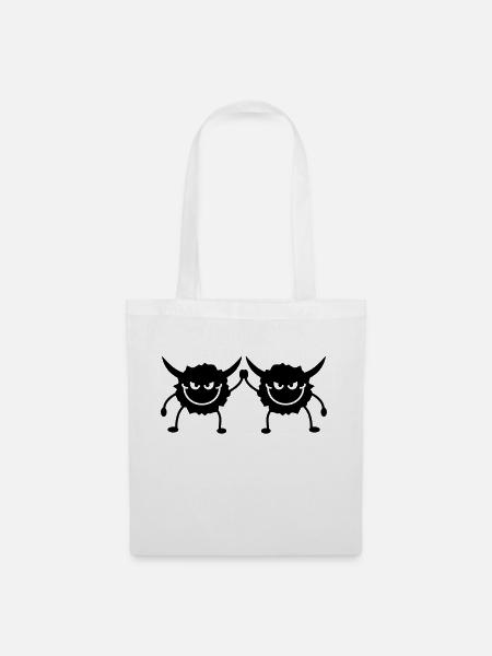 Cheeky Monster Team - Stoffbeutel - Weiß