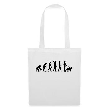 Evolution Hund - Stoffbeutel - Weiß - Vorne