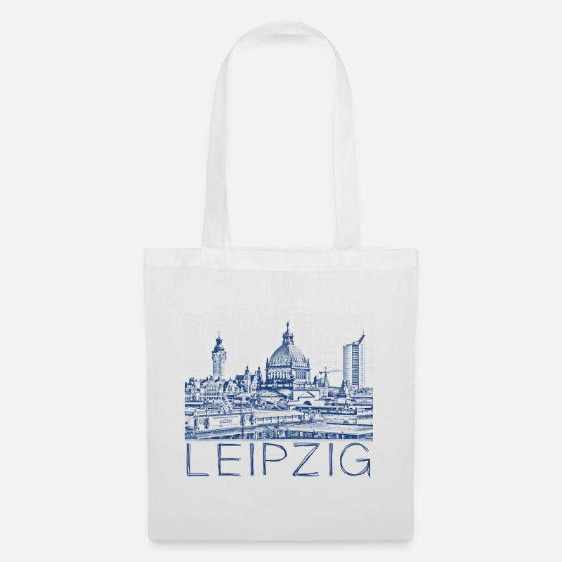 Kulizeichnung Leipzig - Tote Bag - white