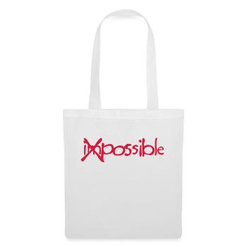 Impossible cross bar - Tote Bag - white - Front