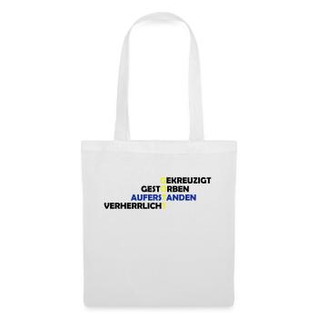 gekreuzigt_gestoreben_auferstanden_2 - Stoffbeutel - Weiß - Vorne