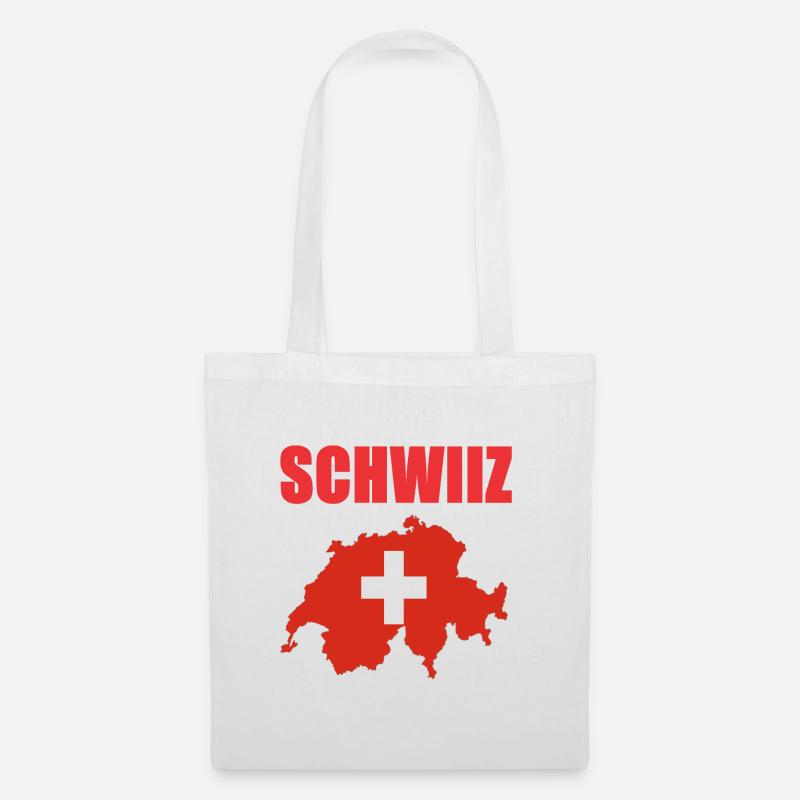 Schweiz Design - Stoffbeutel - Weiß
