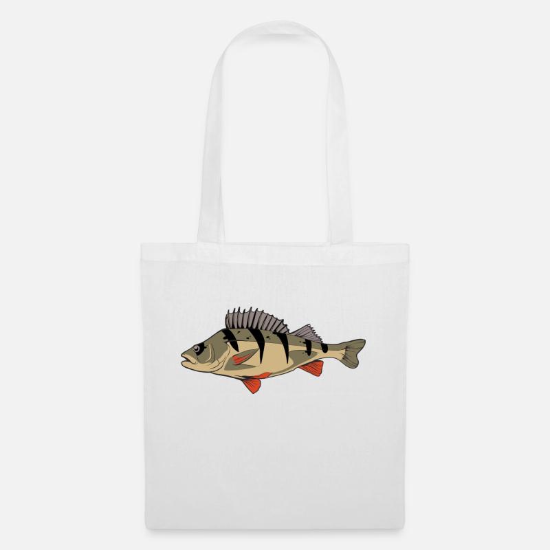 Perche Perche Perche Perche Pêche Kretzer - Sac en tissu - blanc