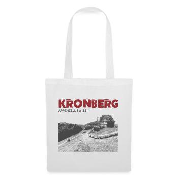 Schweizer Berge T-Shirt Appenzell Kronberg - Stoffbeutel - Weiß - Vorne