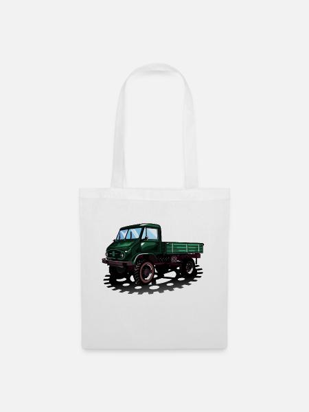 Unimog - Oldtimer - Offroad - Universal Motorgerät - Stoffbeutel - Weiß