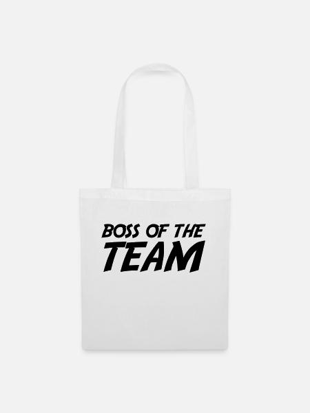 Boss of the Team - Stoffbeutel - Weiß