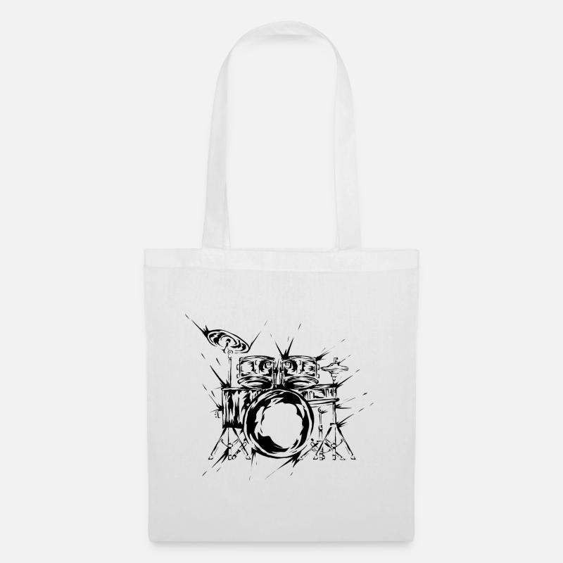 Percussion - Sac en tissu - blanc