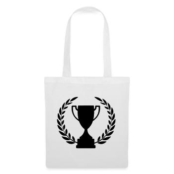 Cup sports cup laurel wreath - Tote Bag - white - Front