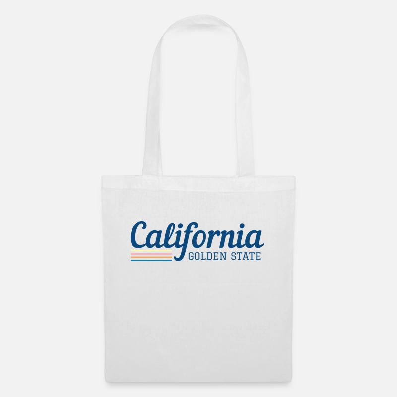 California Golden State Design - Stoffbeutel - Weiß