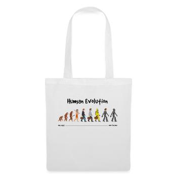 Evolution eine robotische Zukunft - Stoffbeutel - Weiß - Vorne