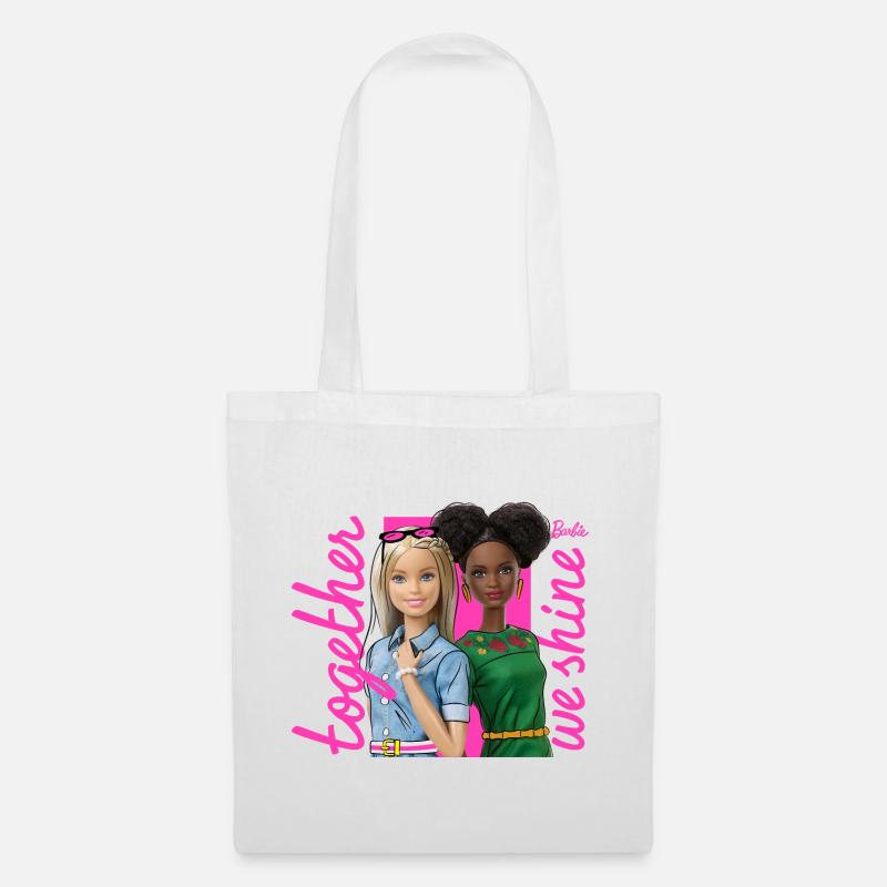 Barbie Together We Shine Spruch - Stoffbeutel - Weiß