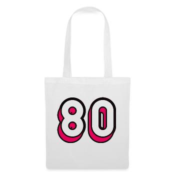 80. 80 YEARS. 80TH ANNIVERSARY. 80 YEARS ANNIVERSARY - Tote Bag - white - Front
