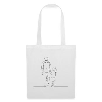 Father’s Day Line Art - Father Day - Sac en tissu - blanc - Devant