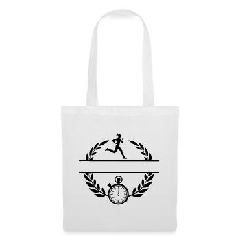 Stopwatch runner - Tote Bag - white - Front