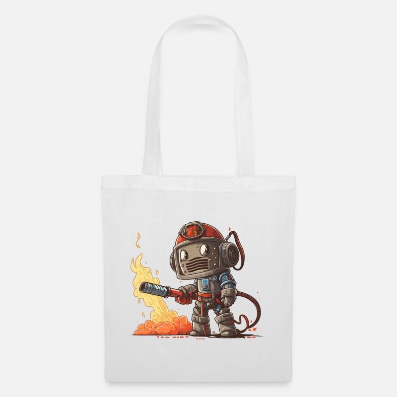 Firebot - Tote Bag - white
