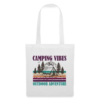 CAMPING VIBES OUTDOOR ADVENTURE - Tote Bag - white - Front