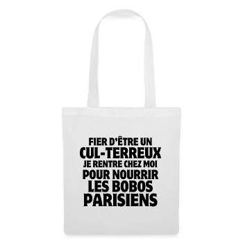 agriculteur, fermier, paysan, campagnard - Sac en tissu - blanc - Devant