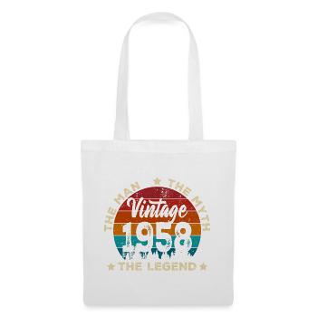 Vintage 1958 Legend Circle - Tote Bag - white - Front