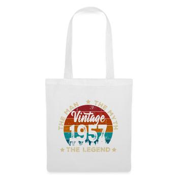 Millésime 1957 Légende Emblème - Sac en tissu - blanc - Devant