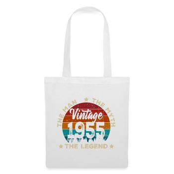 Jahrgang 1955 Legende - Stoffbeutel - Weiß - Vorne