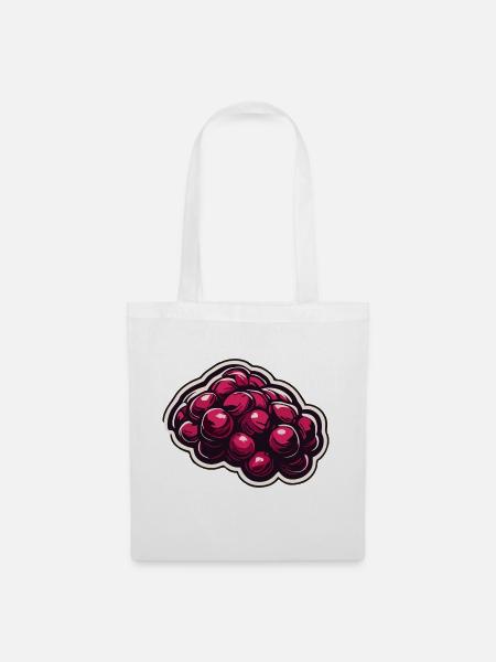Lebensmittel / Obst / Markt / Vitamine / Design - Stoffbeutel - Weiß