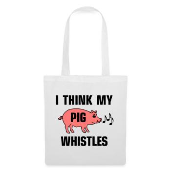 Je pense que mon cochon siffle - Sac en tissu - blanc - Devant