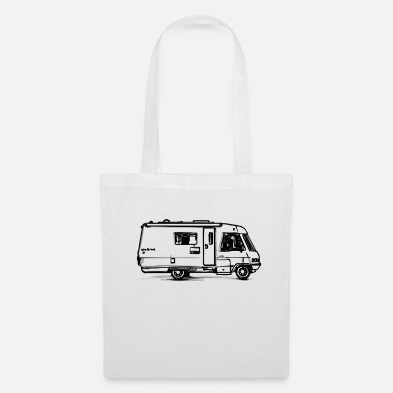 Camping Van - Stoffbeutel - Weiß