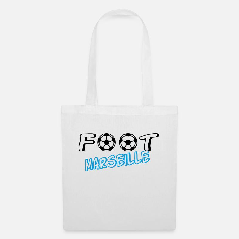 Foot marseille - Sac en tissu - blanc
