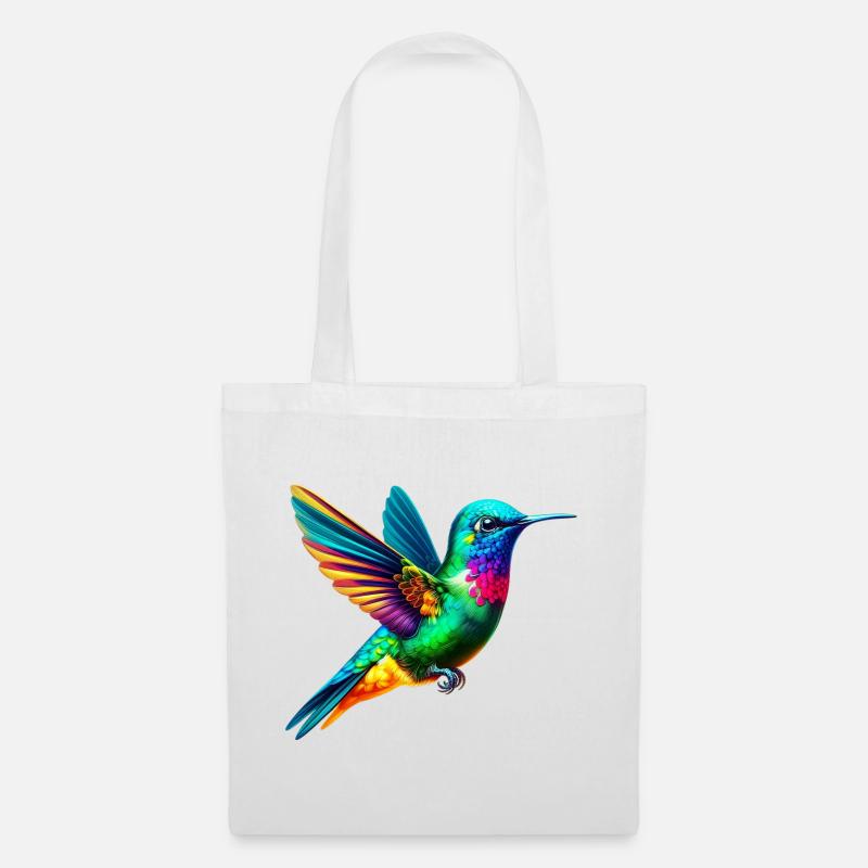 Kolibri - Stoffbeutel - Weiß