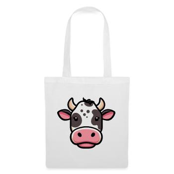Vache - Sac en tissu - blanc - Devant