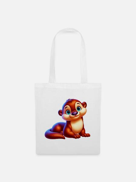 Otter - Stoffbeutel - Weiß