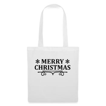 Joyeux Noël Vintage - Sac en tissu - blanc - Devant