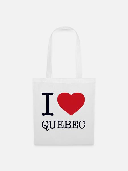 I LOVE QUEBEC - Stoffbeutel - Weiß