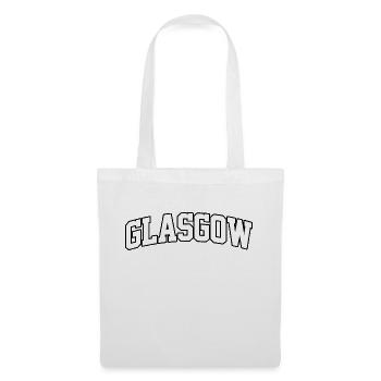 Logo Glasgow : Design collégial au style écossais - Sac en tissu - blanc - Devant