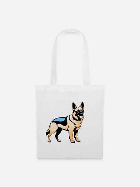 Schäferhund - Pet Dog Design - Stoffbeutel - Weiß