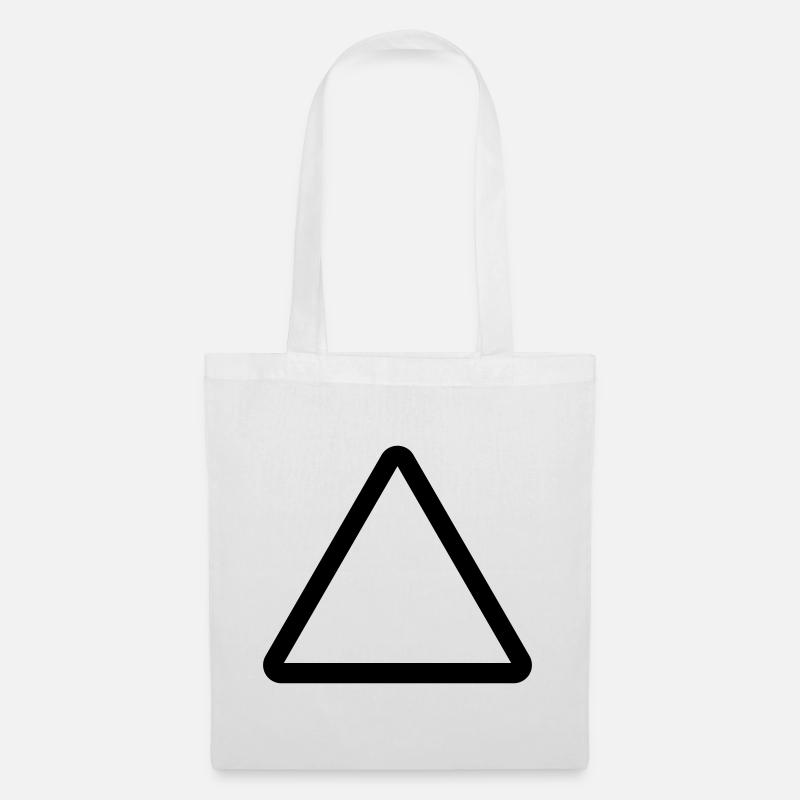 Chantier de construction, modèle de panneau d’avertissement, avertissement de danger - Sac en tissu - blanc