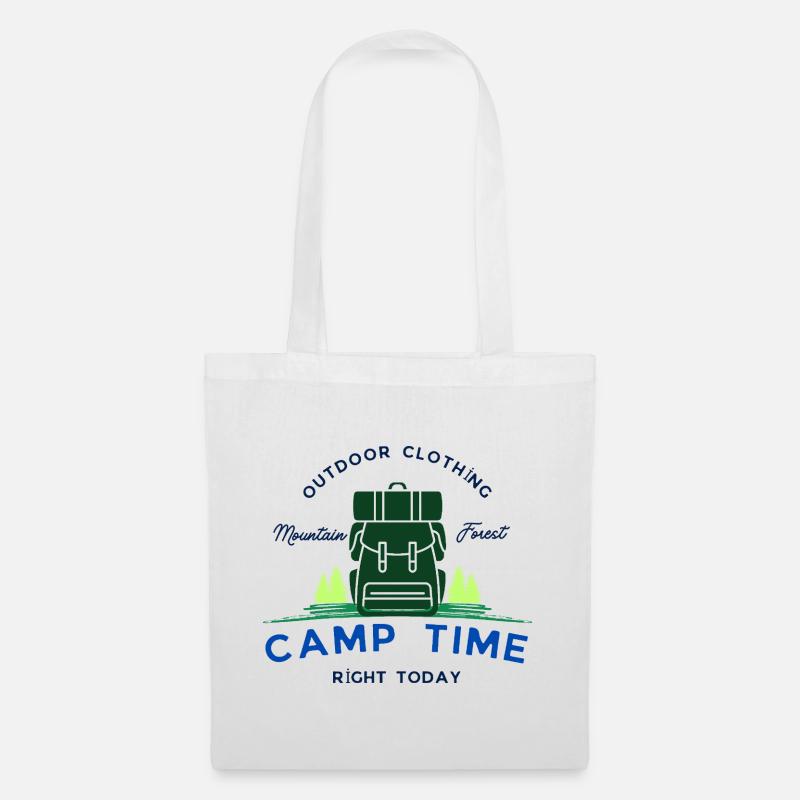 Camp tıme - Stoffbeutel - Weiß