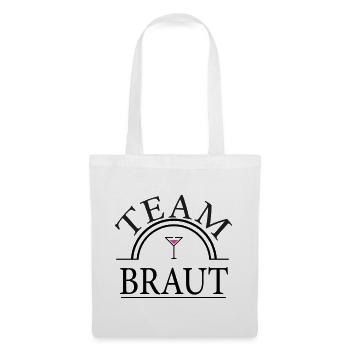Team Bride - Verre Coctail - Sac en tissu - blanc - Devant