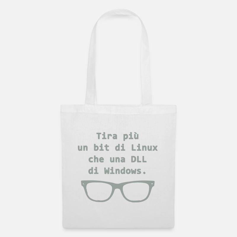 Linux (Englisch) - Stoffbeutel - Weiß
