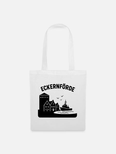 eckernförde schleswig holstein - Stoffbeutel - Weiß
