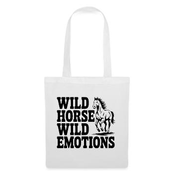 Cheval sauvage, émotions sauvages - Sac en tissu - blanc - Devant