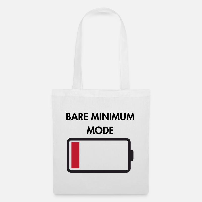 Bare minimum mode - Tote Bag - white