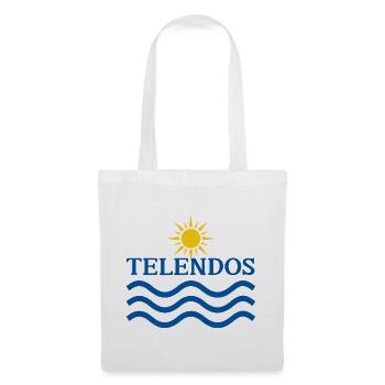 Telendos Island Sonnenwellen - Stoffbeutel - Weiß - Vorne