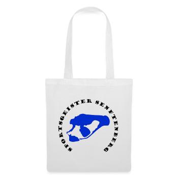 Logo Sportsgeister Senftenberg avec silhouette de lac - Sac en tissu - blanc - Devant