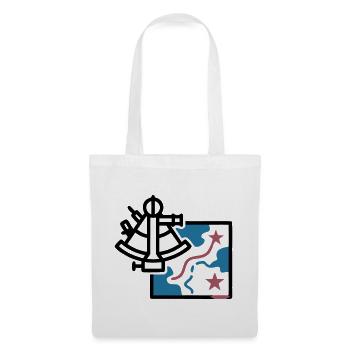 Vecteur de navigation de la carte du sextant - Sac en tissu - blanc - Devant