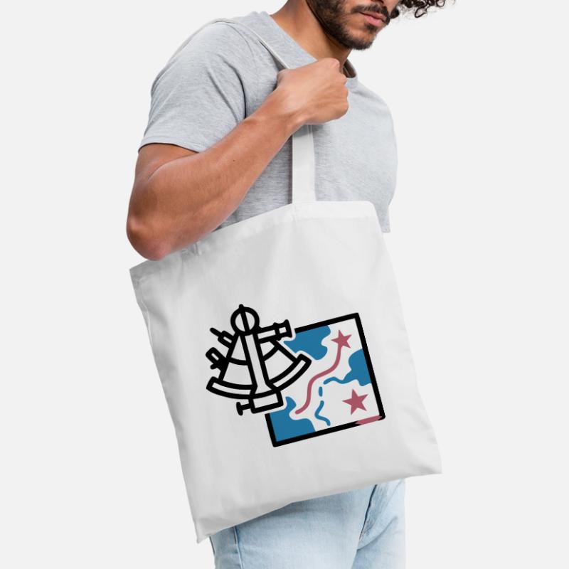 Sextant Navigation Map Vector Tote Bag